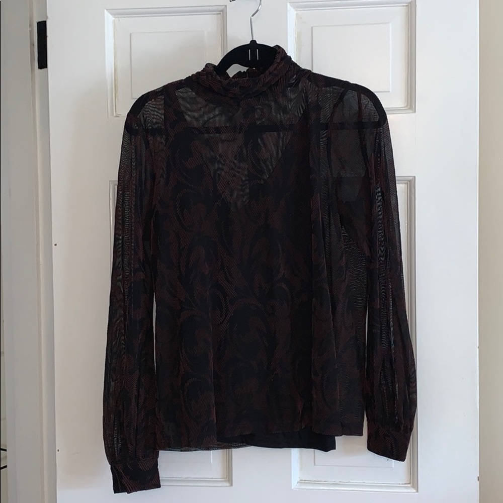 Sheer blouse with under tank